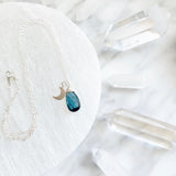 Dreams - Crystal and Moon Necklace