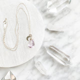 Dreams - Crystal and Moon Necklace