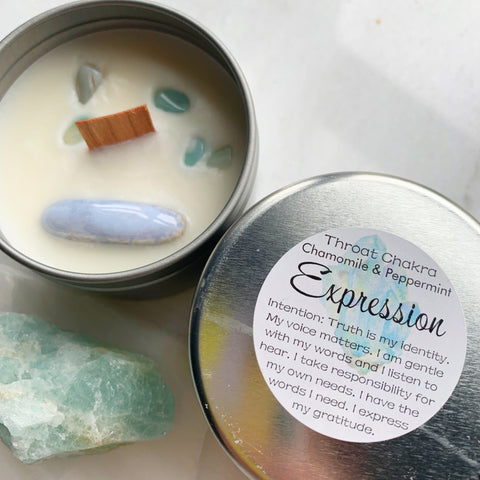 Expression - Throat Chakra Candle