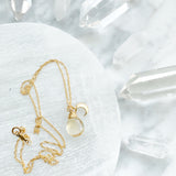 Dreams - Crystal and Moon Necklace