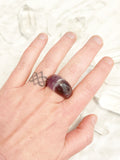 Solid Amethyst Ring