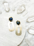 Geometric Gemstone Earrings