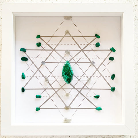 Live & Love Courageously Malachite Grid